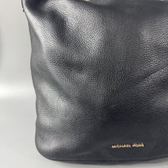Michael Michael Kors Black Leather Bucket Shoulder Bag - Picture 2 of 15